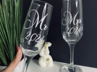 Mr&Mrs pezsgőspohár